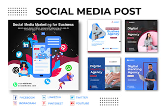 create creative social media posts