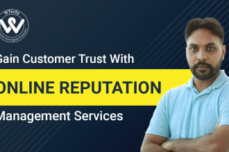 do online reputation management and push down negative links