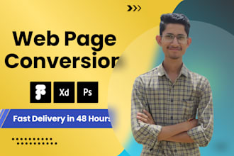 convert figma xd psd to html css bootstrap vue nuxt