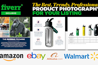 design amazon product photos and infographics