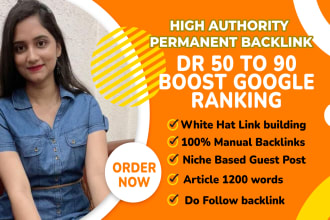 build SEO backlinks through blogger outreach high quality link building service