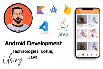 develop native android application in kotlin java