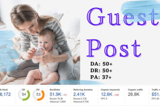 do a guest post on baby kids, toys parenting, and mommy blog