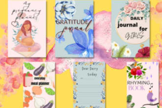 design notebook, journal, planners, 2023 calendars,diary cover and interior page