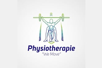 design physical fitness and sports logo