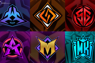 design cool initial gaming logo for esports team, twitch, youtube