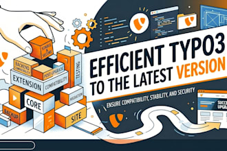 upgrade your typo3 website up to 14, with full backup