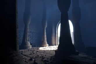 make custom 3d props for your game or film environment