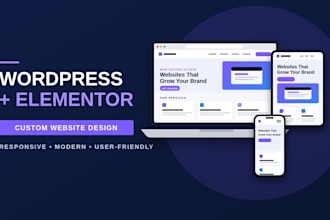 do wordpress website with elementor responsive design