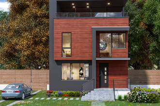 make exterior design and render in 3ds max