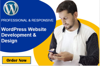 develop responsive wordpress website design or blog site or web design