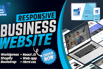 design and develop responsive professional business website