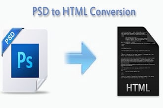 convert PSD to html,css
