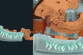 hand paint stylised textures for your 3d asset