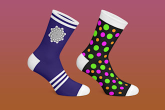 create unique socks design for your brand with satisfaction