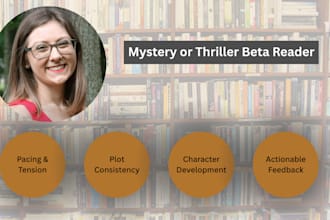 beta read and critique your mystery or thriller