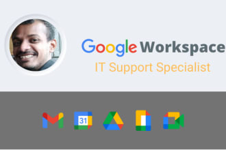 provide IT support for google workspace business email