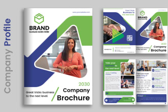 do company profile annual report or any type of business brochure design