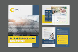 design business brochure, proposal, booklet, company profile
