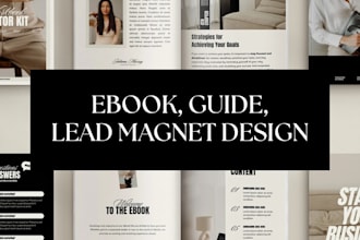 design an ebook, course, lead magnet, guide
