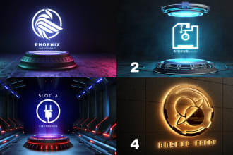 create a stunning neon design from your logo