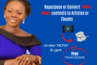 repurpose your audio or video content to articles