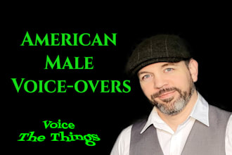 record a US american english male voice over