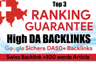swiss backlink with 600 words blog article , switzerland SEO
