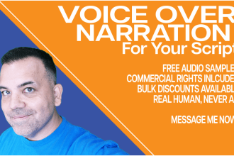 provide narration for your script