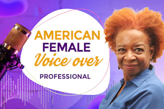 record an american female voiceover
