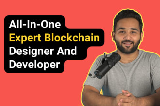 be blockchain developer nft, smart contract, staking, MLM crypto, ico