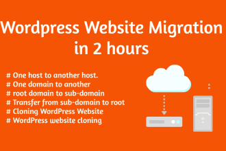 migrate or transfer wordpress website