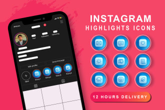 create instagram story highlights icons design