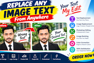 replace or extract any image text