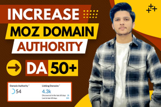 increase domain authority moz da with authority SEO backlinks