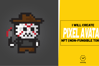 create crypto nft pixel avatar cartoon