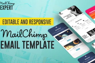 design editable and responsive mailchimp newsletter template