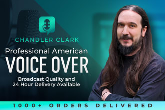 record american male voice over in english today