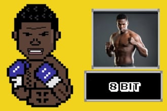 transform you into 8 bit pixel art avatar