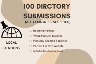 do directory submission or local citation with top da sites
