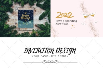 design unique holiday, christmas and greeting card