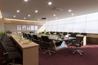 design photorealistic rendering office, co working space