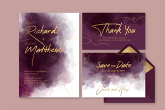 make save the date, digital invitation design for any event