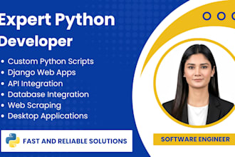develop python programs, design algorithms and custom scripts