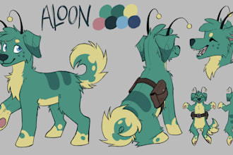 create a reference sheet for any character