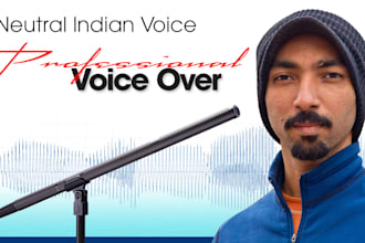 record a male indian english voiceover for youtube