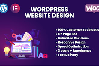 create a professional wordpress business or portfolio site