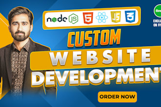 build, rebuild custom website development as front end, full stack developer