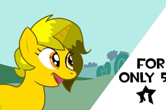 make it as similar to the cartoon my little pony