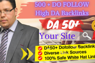 build DR 50 plus dofollow backlinks for safe and effective offpage SEO
